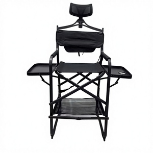 Silla Plegable <span class=keywords><strong>de</strong></span> Maquillaje <span class=keywords><strong>de</strong></span> Aleación <span class=keywords><strong>de</strong></span> Aluminio y Nailon para Artistas, Directores, Campismo, Hogar y Salón - Product Image 1