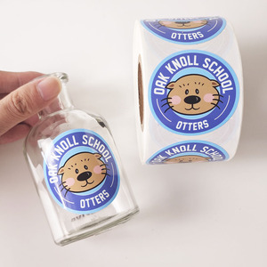 Rollo de pegatinas y etiquetas personalizadas, hoja personalizada con su logotipo, etiquetas adhesivas de vinilo impermeables personalizadas para productos - Product Image 4