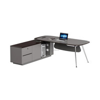 Mobilier de bureau pour ordinateur de direction Bureau moderne avec chaise Bureau de patron Bureau exécutif