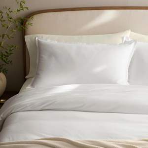 フランネル羽毛布団セットキング/カルキングホワイトラグジュアリー100% オーガニックコットン1羽毛布団カバー2シャムプラント環境に優しいビロードソフトウォーム - Product Image 4