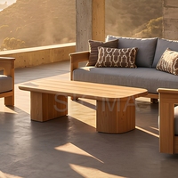 Ensemble de canapés modernes pour l'extérieur, chaise de loisirs, meubles de luxe en teck pour patio, balcon, jardin, imperméable et durable