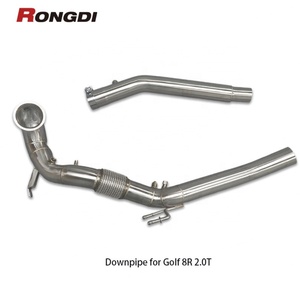 ท่อไอเสียสแตนเลส Rongdi 304 ขนาด 1.5 มม. แบบขัดเงา สำหรับ VW Golf MK8R 2.0T เพิ่มประสิทธิภาพ - Product Image 6