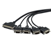 Câble de port série LFH60 avec 4 connecteurs DB9 DB25 avant, câble de carte de port série PCIE et câble de contrôle pour rotation publique