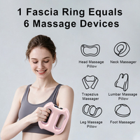 Mini pistolet de massage fascia 5 vitesses pour relaxation des tissus profonds, avec minuteur 15 minutes, machine longue durée pour brûler la graisse abdominale