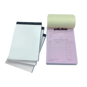Carnets de commandes personnalisés, Carnets de factures autocopiantes 2/3 feuillets pour entreprises, Carnets de reçus avec couverture en carton - Product Image 1