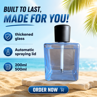 Bouteille diffuseur de parfum automatique carrée transparente ambrée de 200 ml 500 ml, vide, avec bouchon en caoutchouc, pour huiles essentielles, liquides, aromathérapie