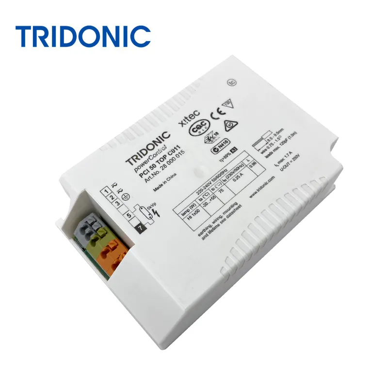 Trigonic Lampu Quartz, 220V PCI 50 TOP C011 50W Ballast Elektronik untuk Lampu Kuarsa Keramik Logam Halide Lampu Intensitas Tinggi