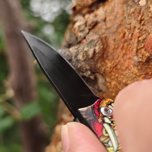Couteau pliant en acier inoxydable imprimé en 3D sur mesure avec manche en ABS, OEM, pour le camping en plein air, la survie, le sauvetage, EDC, la chasse - Product Image 5