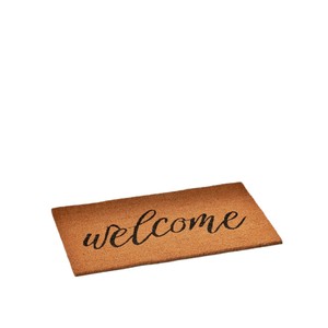 Tapis de bienvenue Cangming en imitation fibre de coco, 18x30 pouces, pour entrée extérieure, lavable, style moderne et simple - Product Image 5