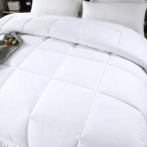 Otel yorgan nevresim yatak yorgan battaniye tüm sezon yorgan özelleştirilmiş dolum % 100% pamuk aşağı geçirmez mikrofiber kabarık - Product Image 2