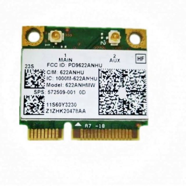 Dual Band 300Mbps Half Mini PCI-E Wifi Network Card Centrino Advanced-N 6200 622ANHMW 6200AGN 300M 2.4G/5GHZ WIFI Wireless Card