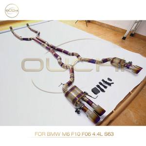 OUCHI lega di titanio per BMW M6 F10 F06 4.4L S63 Catback tubo di scarico sistema silenziatore con valvola Auto prestazioni parti - Product Image 3