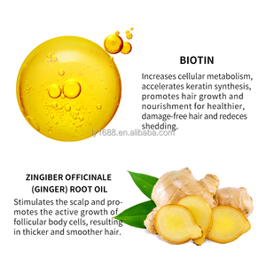 Tốt nhất bán buôn hữu cơ nhanh chóng Chống Rụng Tóc điều trị mạnh mẽ mọc lại gừng & Biotin thảo dược tóc dầu tóc tăng trưởng huyết thanh - Product Image 3