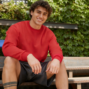 เสื้อสเวตเชิ้ตคอกลมผู้ชายสีพื้น แขนยาว สวมใส่สบายๆ สำหรับฤดูใบไม้ผลิและฤดูใบไม้ร่วง - Product Image 1