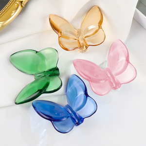 Figura de Mariposa de Cristal al por Mayor, Adorno de Vidrio Soplado a Mano, Mariposa Decorativa Multicolor para Decoración del Hogar y Regalos - Product Image 1