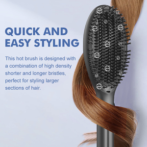<span class=keywords><strong>Brosse</strong></span> <span class=keywords><strong>chauffante</strong></span> professionnelle <span class=keywords><strong>pour</strong></span> coiffure, <span class=keywords><strong>brosse</strong></span> à <span class=keywords><strong>cheveux</strong></span> <span class=keywords><strong>pour</strong></span> femmes <span class=keywords><strong>pour</strong></span> lisser les <span class=keywords><strong>cheveux</strong></span> bouclés, <span class=keywords><strong>brosse</strong></span> lissante en tourmaline - Product Image 4