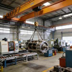 Gru a Ponte Certificata CE di Alta Qualità, Produzione di Fabbrica, 5 10 15 Tonnellate, Utilizzata per Sollevare Bobine d'Acciaio - Product Image 5