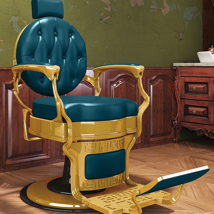 High-end oil head chair blue gold export quality