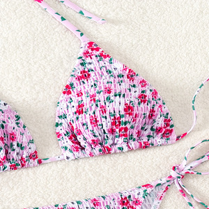 Traje de Baño Bikini Triangular Sexy para Mujer, Estampado 2026 - Product Image 4