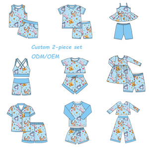 Costume da bagno intero per bambina W57 personalizzato all'ingrosso, estivo, con stampa leopardata e floreale, monospalla con bretelle - Product Image 6