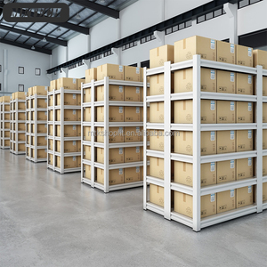 ברזל שחור מתכווננת אחסון תעשייתי מדפים פלדה זול חדש הנחה stackable & מדפים - Product Image 4