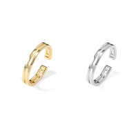 Dropshipping Bagues empilables en argent sterling 925 plaqué or 18 carats Bagues de luxe turques Bagues non ternies pour femmes