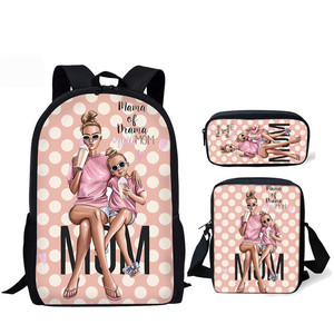 Torna a Scuola Super-Mamma Sacchetti di Scuola per le Ragazze Dei Bambini 3 pz/set Harajuku Studenti Kawaii Borse Libro Mochila Escolar - Product Image 6