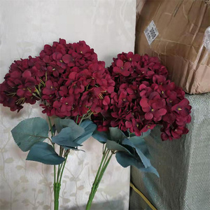 IFG Bán Buôn Wedding Party Nhân Tạo Flowers Big Head Burgundy Rose Flowers Đối Với Trang Trí Đám Cưới - Product Image 5