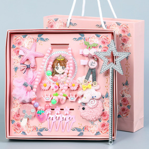 Set di Accessori per Capelli per Bambini Fanyue Viola 28 Pezzi con Borsa da Trasporto, Set di Mollette per Capelli Stile Coreano, Corona da <span class=keywords><strong>Principessa</strong></span>, Fiocchi per Bambine - Product Image 2