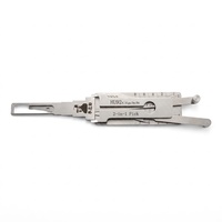 HU92 V3 LISHI Outil de décodage et de crochetage 2-en-1 pour serrures de voitures européennes, métal brossé argenté, fournisseur d'usine, qualité professionnelle