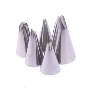 Ensemble de 5 douilles à pâtisserie de haute qualité en acier inoxydable, douilles à glaçage, embouts pour poche à douille, outil de décoration de pâtisserie - Product Image 3