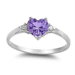 Anello a Forma di Cuore per Donne, Accessorio da Dito Semplice e alla Moda per Uso Quotidiano - Product Image 1