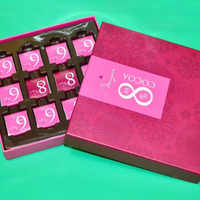 Boîte cadeau d'emballage de luxe personnalisée pour bonbons au chocolat boîte de chocolat en carton