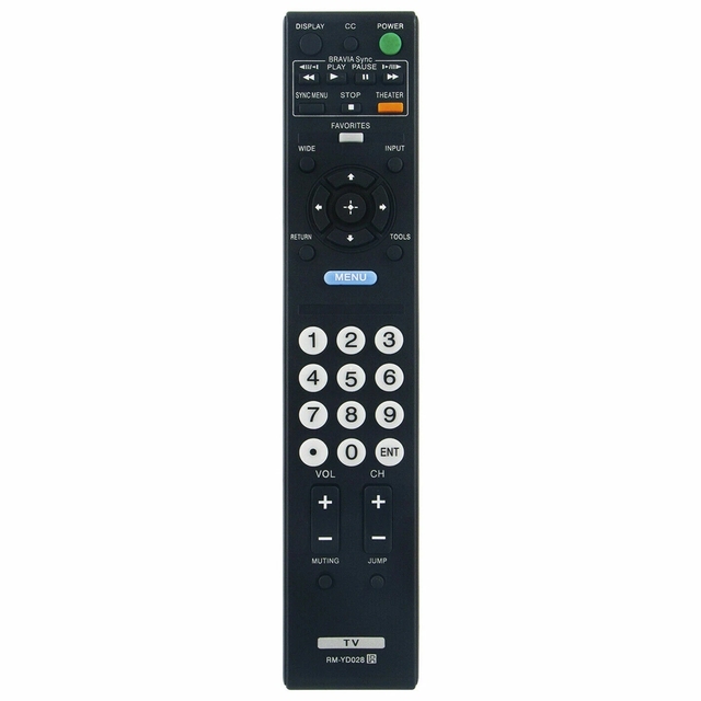 New RM-YD028 Remote Control For SONY LCD TV KDL-52S5100 KDL-46VE5 KDL-46VL150 KDL-46V5100 KDL-46VE5 KDL46VL150 KDL-46VL150 KDL52