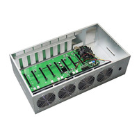 GPU Server Machine 240MH/S Machine ATX 8GPU Motherboard B85 847 B75 Rig case Gpu Server case Computer
