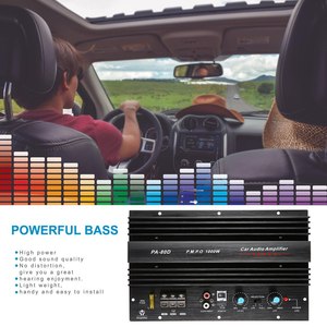 PA-80D 12V <span class=keywords><strong>1000W</strong></span> <span class=keywords><strong>Voiture</strong></span> Audio Amplificateur Haute Puissance <span class=keywords><strong>Ampli</strong></span> Conseil Subwoofer Puissant <span class=keywords><strong>Ampli</strong></span> Basse - Product Image 6