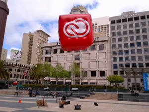 <span class=keywords><strong>Bola</strong></span> inflable gigante personalizada, <span class=keywords><strong>cubo</strong></span> <span class=keywords><strong>Rubik</strong></span> mágico para publicidad colgante - Product Image 4