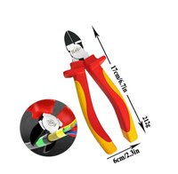 Coupe-câbles isolés OEM personnalisables de qualité professionnelle 6 pouces jaune et rouge