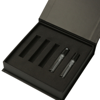 Boîte de parfum magnétique noir, vide, personnalisé, pour 5 flacons, 1 pièce