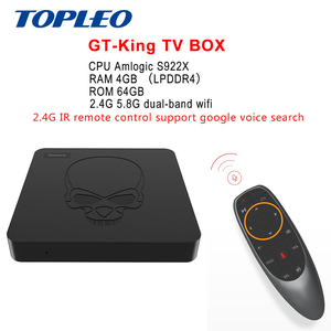 Beelink diseño de cabeza del cráneo GT rey 4GB 64GB 2,4G 5,8G WiFi internet CPU S922X android 9,0 <span class=keywords><strong>TV</strong></span> set top box - Product Image 6