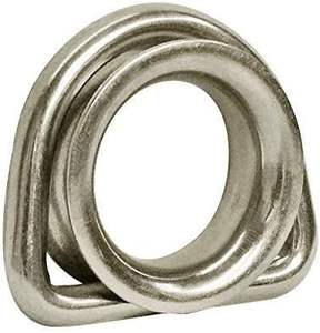 Acero inoxidable 304 316 Marine Boat D Ring dedal redondo afeitado cuerda de alambre para conexión de cuerdas - Product Image 2