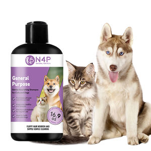 شامبو للحيوانات الأليفة متعدد الاستخدامات للكلاب والقطط، جل استحمام لطيف ومغذي للفراء الناعم واللؤلؤي، مضاد للبكتيريا ومزيل للروائح - Product Image 3