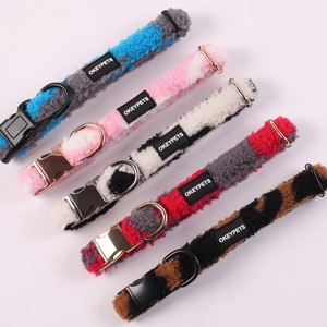 Accesorios para mascotas, Collar Sherpa para perro, hebilla de liberación rápida, nuevo diseño, logotipo personalizado, Collar de entrenamiento para perros pequeños de lana de cordero - Product Image 1