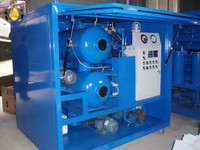 Purificateur d'huile de transformateur à vide double étage pour la déshydratation, la dégazage et la filtration de l'huile isolante haute tension