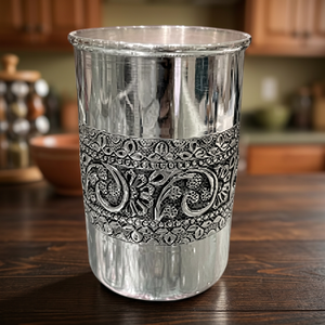 Verre en acier inoxydable à double paroi, motif floral vintage, cadeau de fête pour adultes - Product Image 3