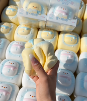 Jouets Squishy Bonhomme de Neige Hachimi en Mousse PU à Remontée Lente pour Soulagement du Stress, Nouveauté à Presser, Vente en Gros de Noël