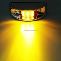 Nouvelle lampe de gabarit latérale LED Hongjin 5 pouces scellée, 12 LED, ambre, rouge, blanc, ajustement universel