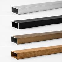 Kit de Perfil de Riel para Ventana Corredera de Aluminio, Riel de Doble Canal en U con Ranura para Burlete, Extrusión de Marco de Alta Resistencia
