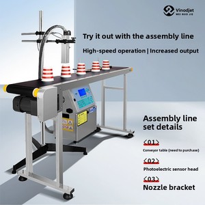 W700 stampante a getto d'inchiostro a caratteri piccoli completamente automatica nuova macchina intelligente per la codifica della data di scadenza per la produzione di scatole di imballaggio - Product Image 3