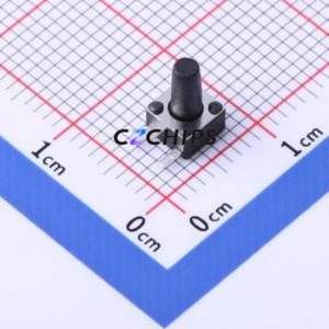 TSC017A08026A Tactile Switch Through hole Component (THT) Switch Round Button 2.6N Right Angle Insert 4.5mm - Product Image 1